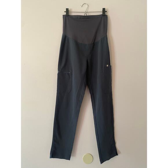FIGS Charcoal Gray Yola Scrub Pants Straight Leg Women's size XS Maternity - Picture 1 of 10